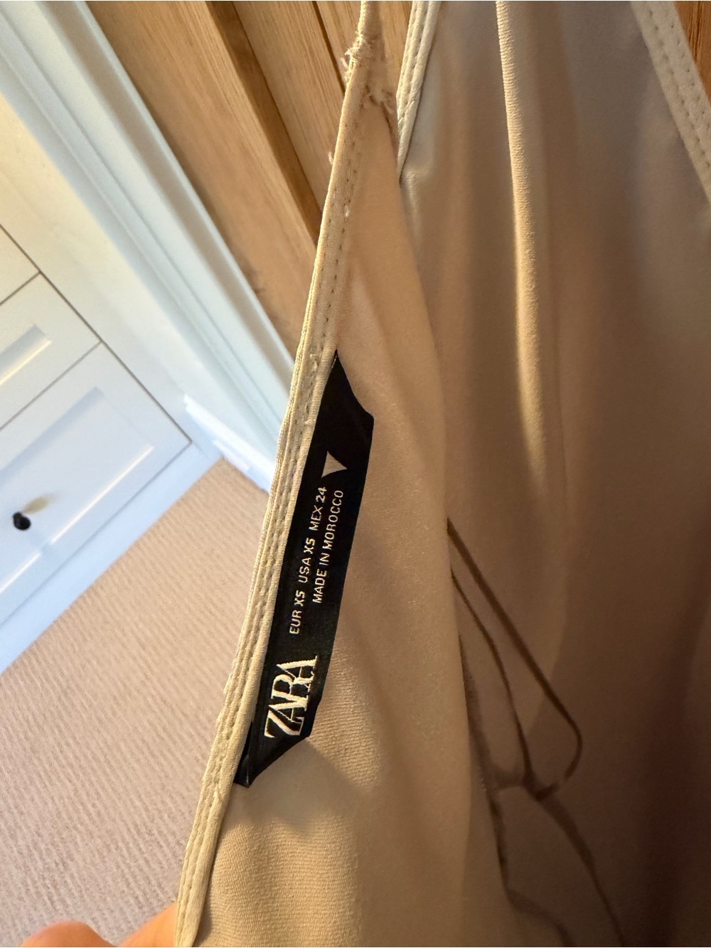 Zara Silver Satin Maxi Slip Dress - Picture 8 of 8